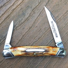Winchester USA 1991 Stag 2935S Wharncliffe Half Whittler Knife