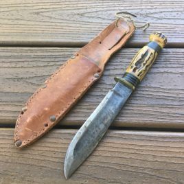 c. 1905-1910 MSA Marbles Stag on Stag Ideal Hunting Knife