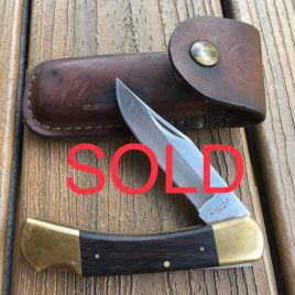 Klein Tools Inc. Lockback knife w/ orig leather sheath