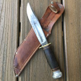 Marbles 6″ Ideal Hunting Knife w/ leather sheath