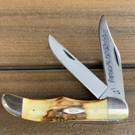 Case XX 3 Dot (1977) Stag 5265 SAB SSP Folding Hunter Knife