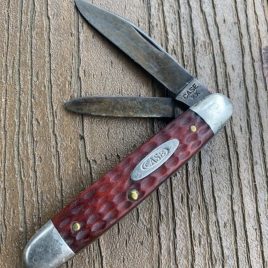 c. 1940-64 Case XX red bone 62055 cigar jack pocket knife