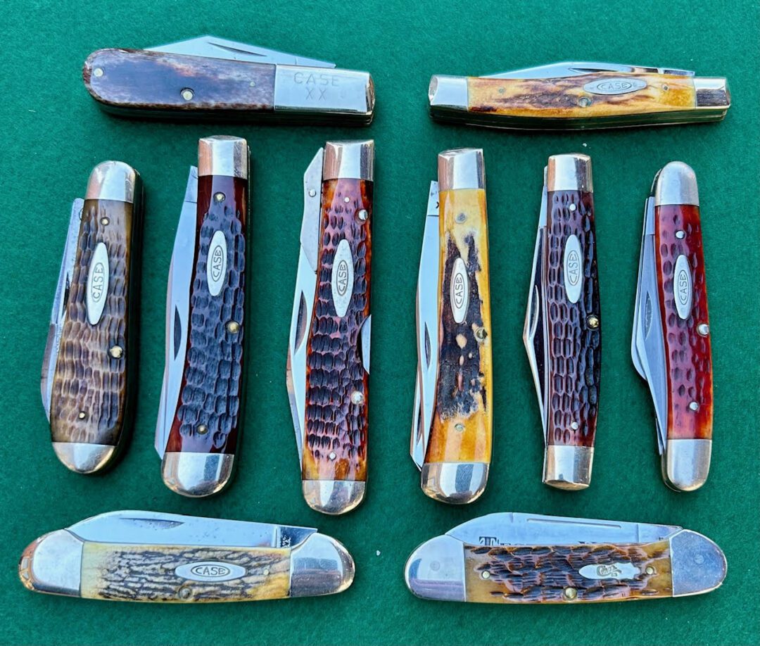 Vintage Case pocket knives from the 1920s' to the 2000s