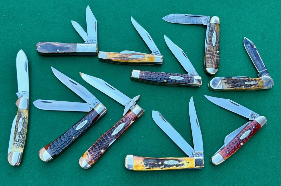 Vintage Case knives from the 1920s to 2000s