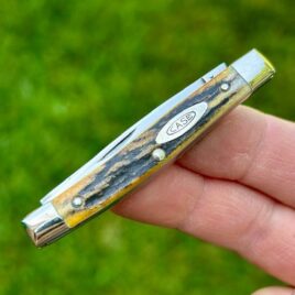 Case XX USA 1965 – 69 5233 Stag Serpentine Pen Pocket Knife