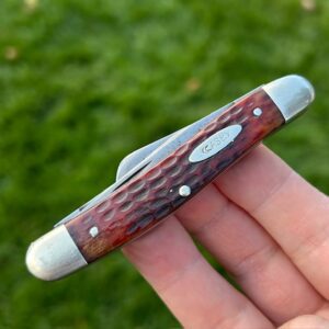 Case XX USA 1965-69 6318 HP Stockman Reddish Jigged Bone