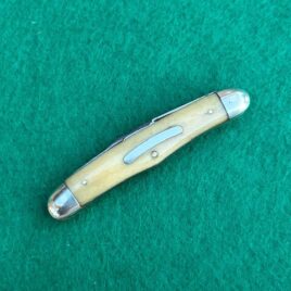 c. 1900 Waltham Cutlery Co fancy congress smooth bone