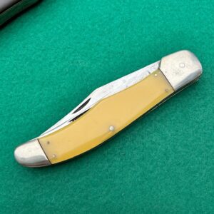 Olcut Union Cutlery Co Olean, NY Yellow Folding Hunter