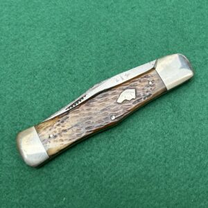 KA-BAR Union Cut Co Dogs Head Shield Green Bone Hunter